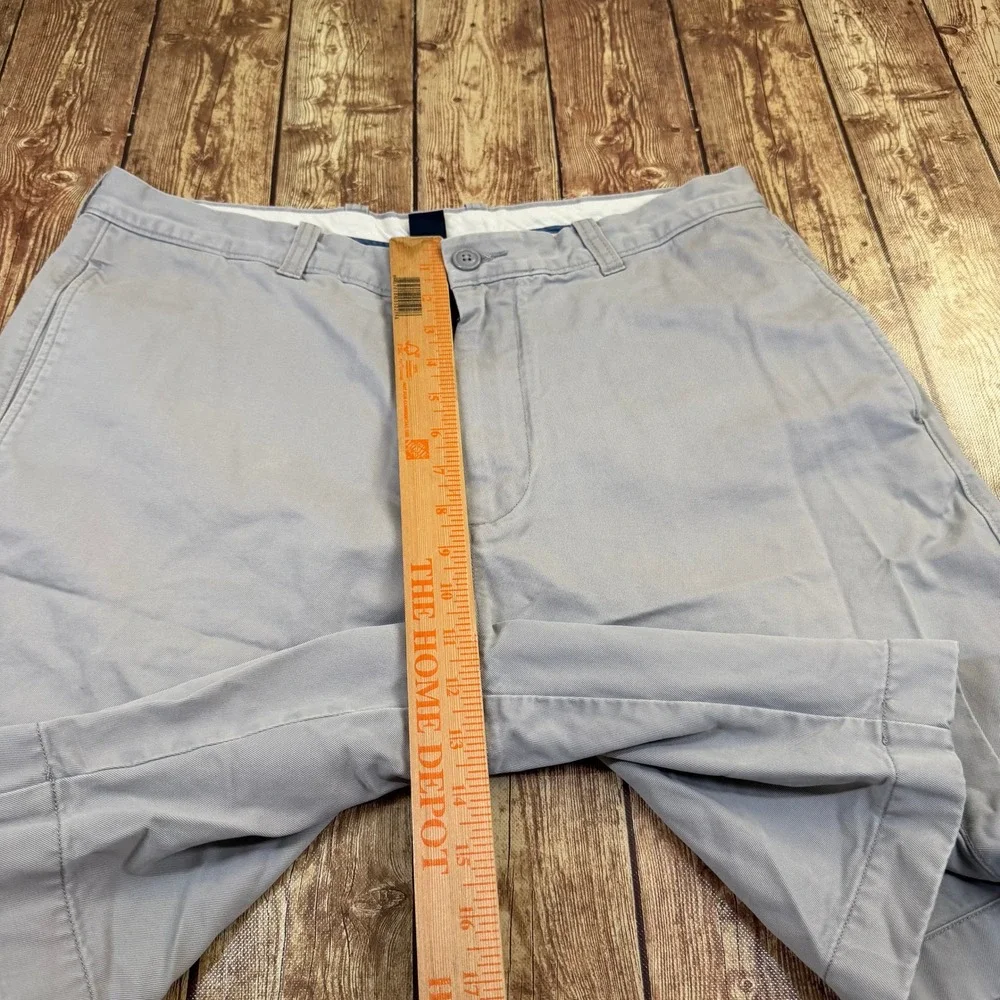 j.crew Chino Shorts Mens 36 Gray Cotton Casual Classic Pockets